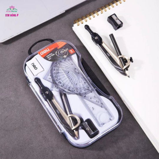 Bộ Compa Eke Dụng Cụ Học Tập Deli 8 Món G304 04