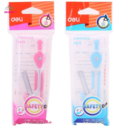 Bộ Compa Deli 8615 (Bút Chì Gỗ)