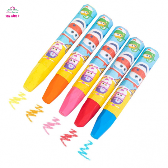 Bút Sáp Dầu Super Wings 18 Màu - Deli C009-18