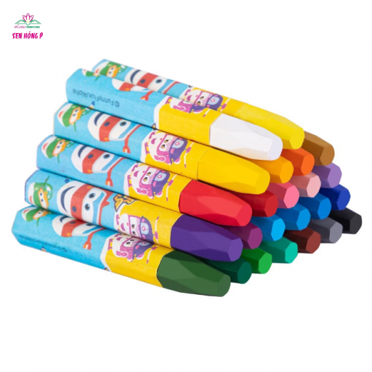 Bút Sáp Dầu Super Wings 18 Màu - Deli C009-18