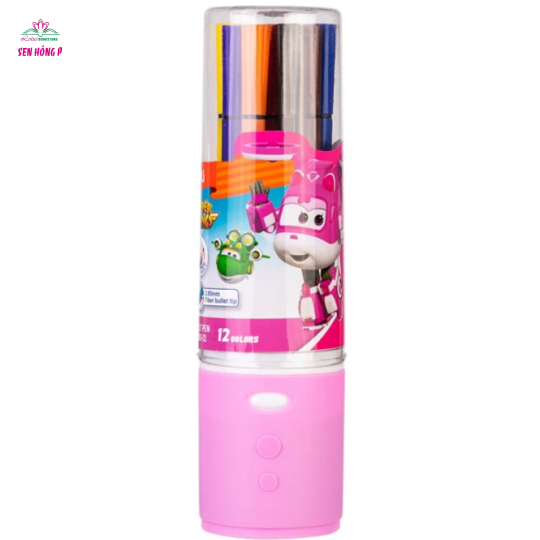 Hộp 12 Bút Lông Màu Super Wings - Deli C150-12