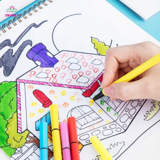 Hộp 12 Bút Lông Màu Super Wings - Deli C150-12