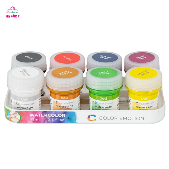 Vỉ 8 Màu Nước Deli EC22