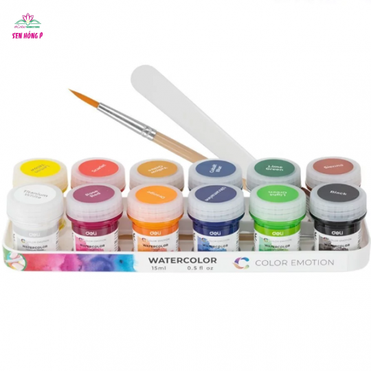 Vỉ 12 Màu Nước Deli EC22