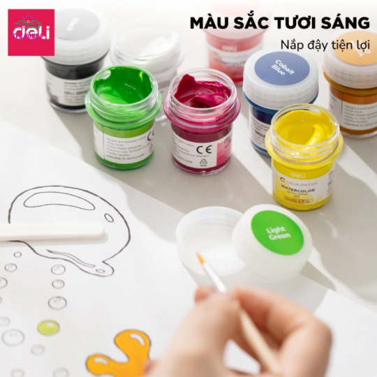 Vỉ 12 Màu Nước Deli EC22