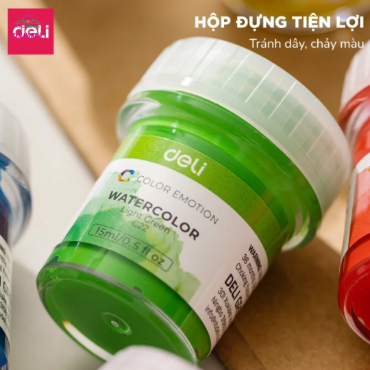 Vỉ 6 Màu Nước Deli EC22