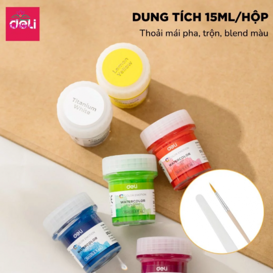 Vỉ 12 Màu Nước Deli EC22