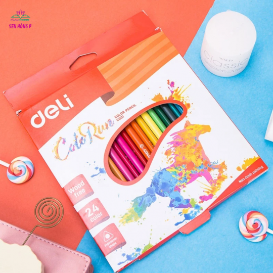 Bút Chì Màu 24 Màu - Colorun - Deli C00120