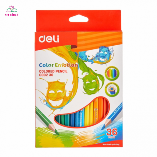 Bút Chì Gỗ 36 Màu Deli C002 30