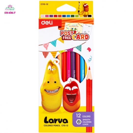 Hộp 12 Bút Chì Màu Larva - Deli C115-12