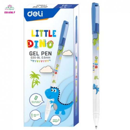 Bút Gel Deli Little Dion 0.5mm - Xanh