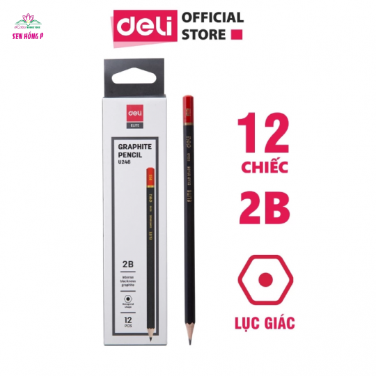 Bút Chì Gỗ 2B Cao Cấp Deli U249