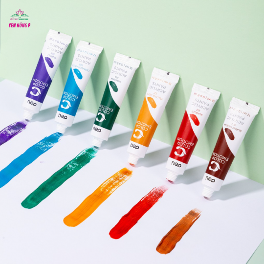 Màu Nước Acrylic 12 màu Deli EC12 (có bán lẻ)