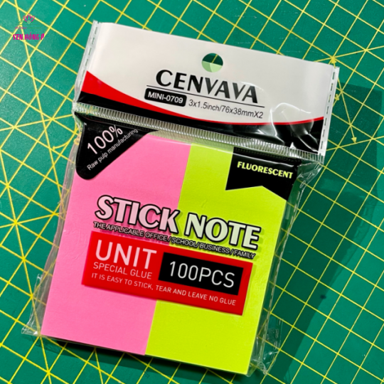 Giấy Note Ghi Chú, Ghi Nhớ 3x1.5 Cenvava 0709