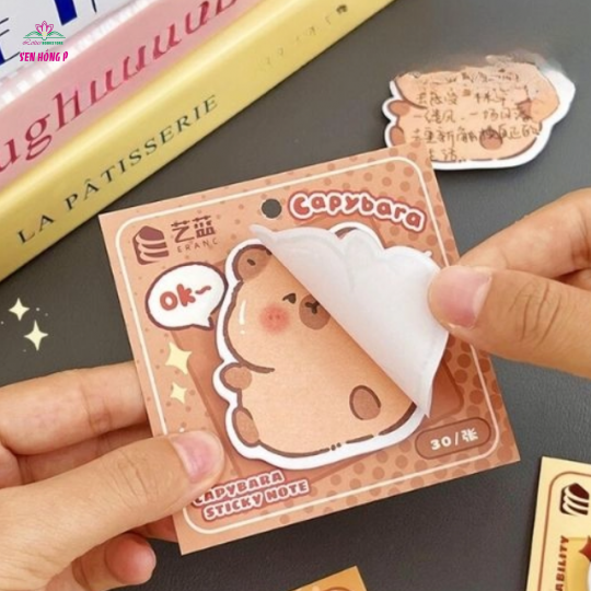 Giấy Ghi Chú Capybara 50 Tờ 