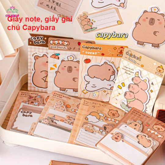 Giấy Ghi Chú Capybara 50 Tờ 