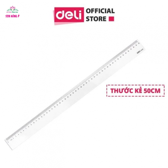 Thước Kẻ Trong Suốt 50cm Deli E6250
