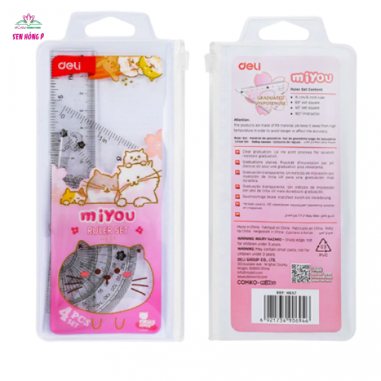 Bộ Thước 4 Món MiYou Deli H657