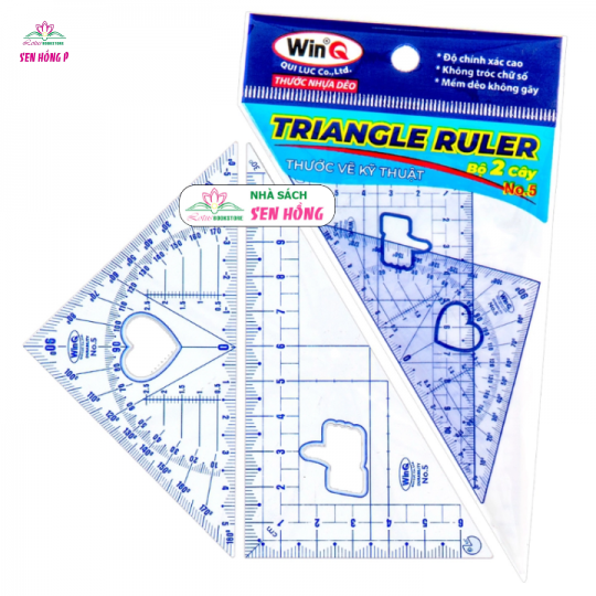 Thước Eke WinQ Nhỏ No.5 (2c/bộ)