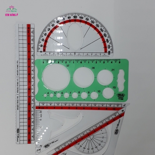 Bộ 5 Cây Thước Dẻo Trắng WinQ T-160