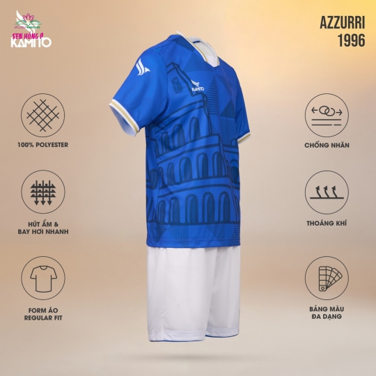  Bộ bóng đá Azzurri 1996 (Italia)
