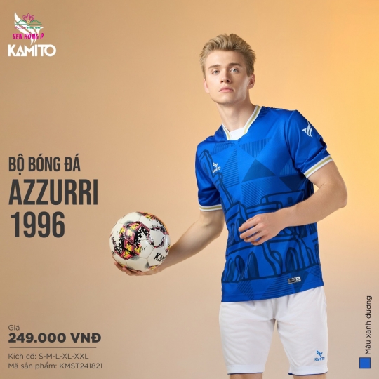  Bộ bóng đá Azzurri 1996 (Italia)